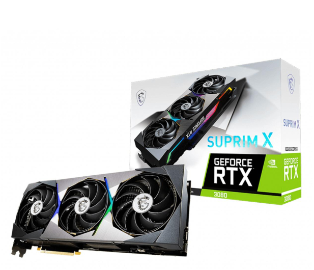 MSI GeForce RTX 3080 SUPRIM X LHR 10GB GDDR6X - 600904 - zdjęcie